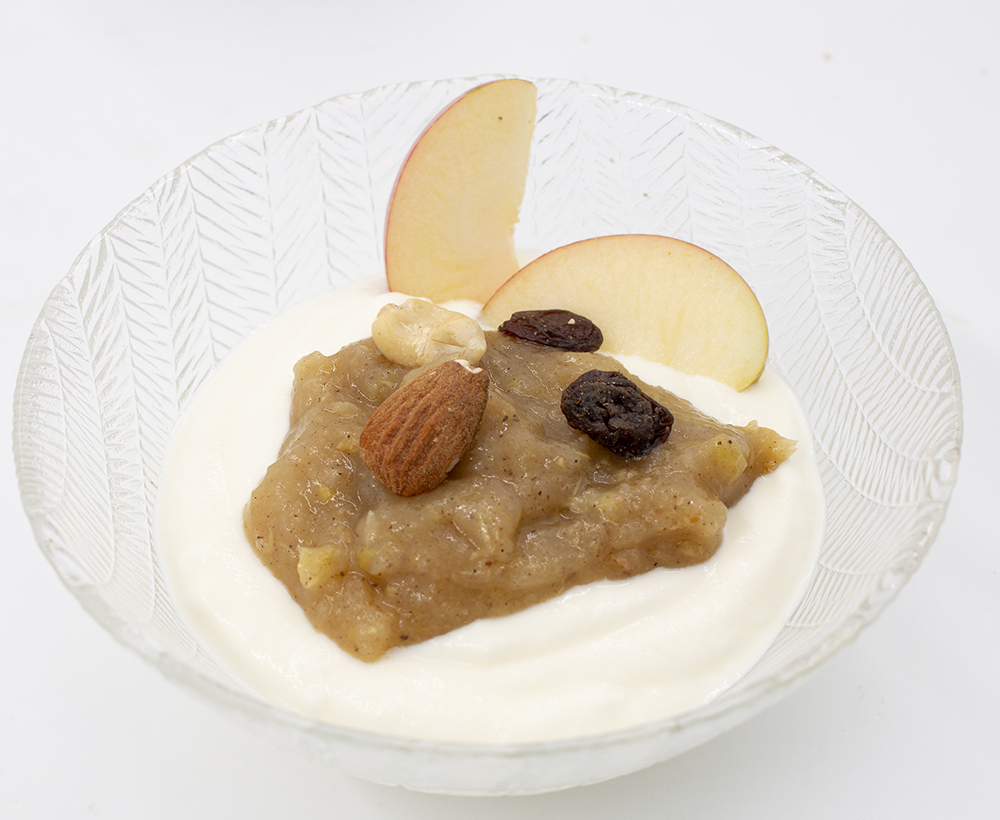 Joghurt mit Apfelmus