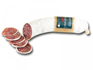 Salami mit Wollschwein Rckenspeck